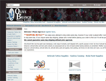 Tablet Screenshot of olivebranchskincare.com